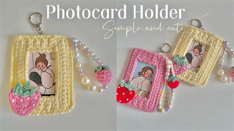 how to crochet photocard holder.